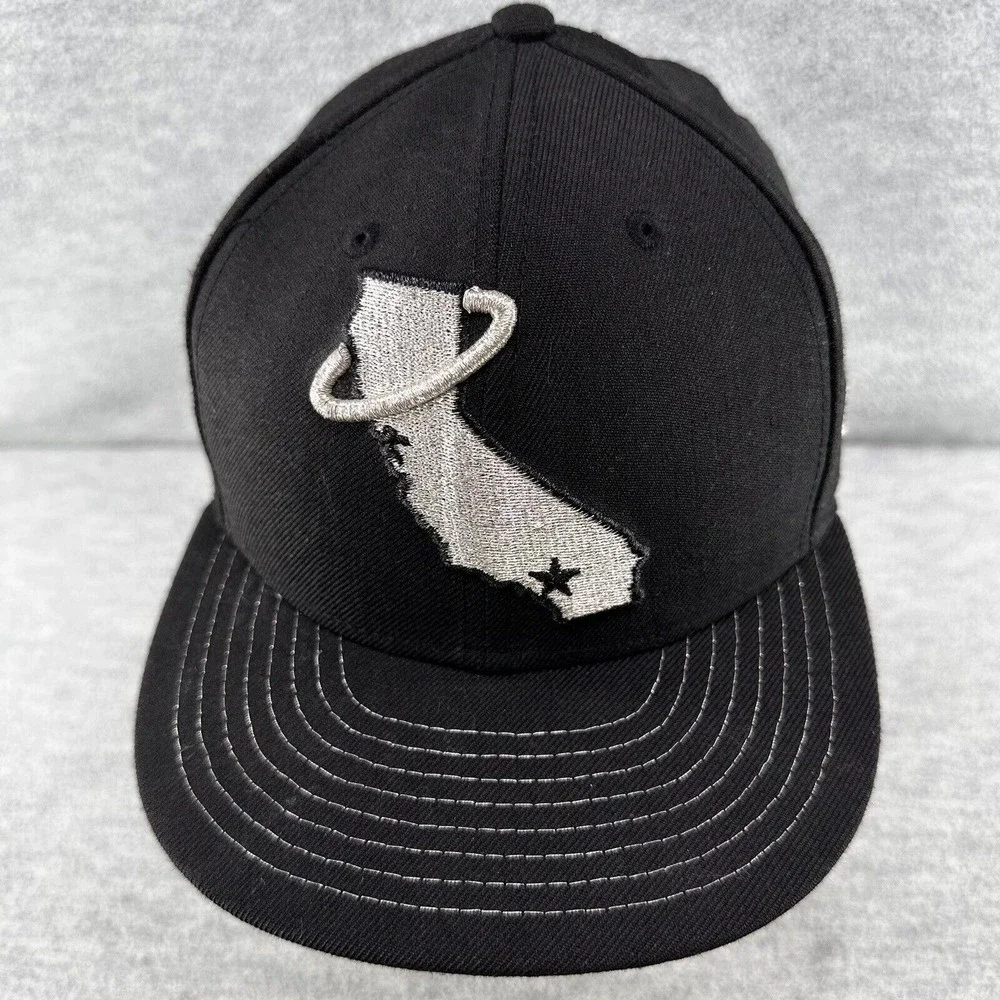 New Era California Angels Cooperstown Collection 59FIFTY Black Fitted Hat 7 (Q1)